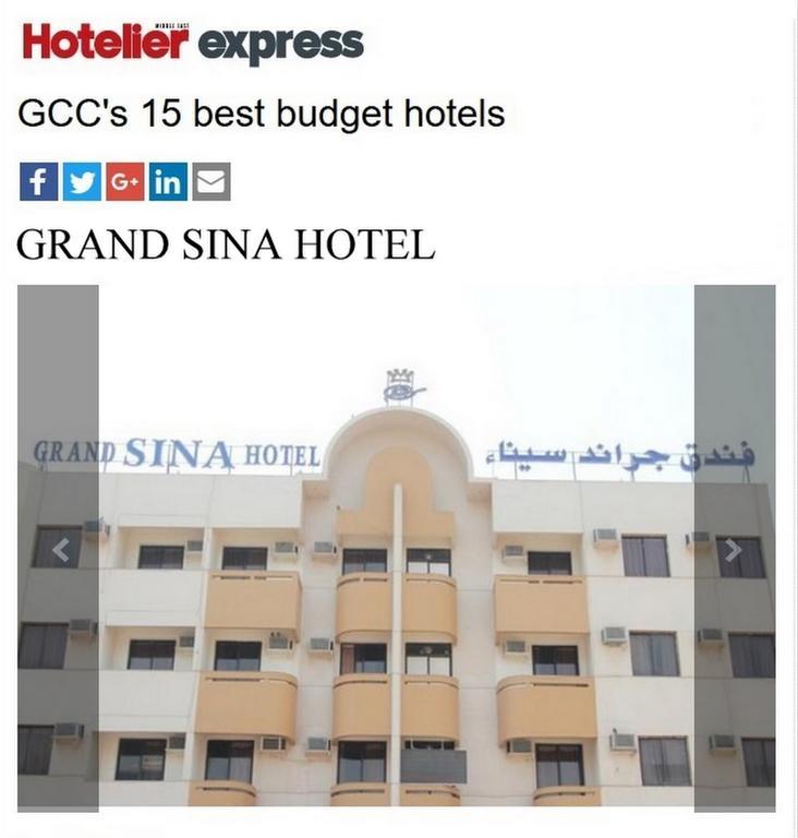Grand Sina Hotel Дубай Екстер'єр фото